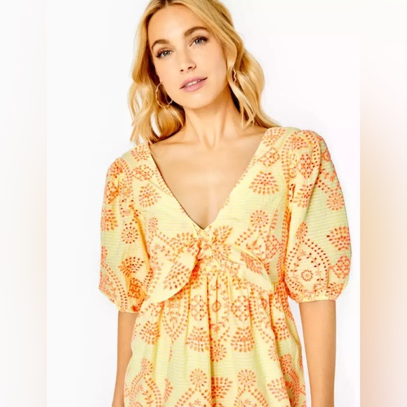 Lilly Pulitzer Sarafina Short Sleeve Dress Size 6 - Picture 13 of 14